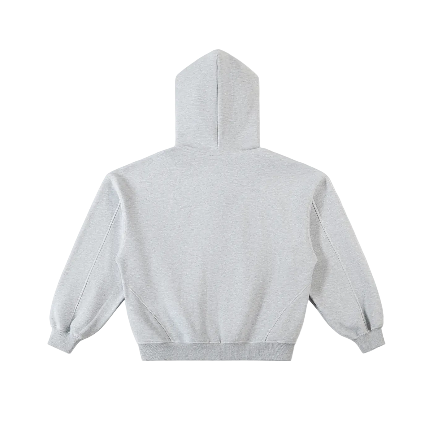 Gray on Gray Y2K Zip Hoodie