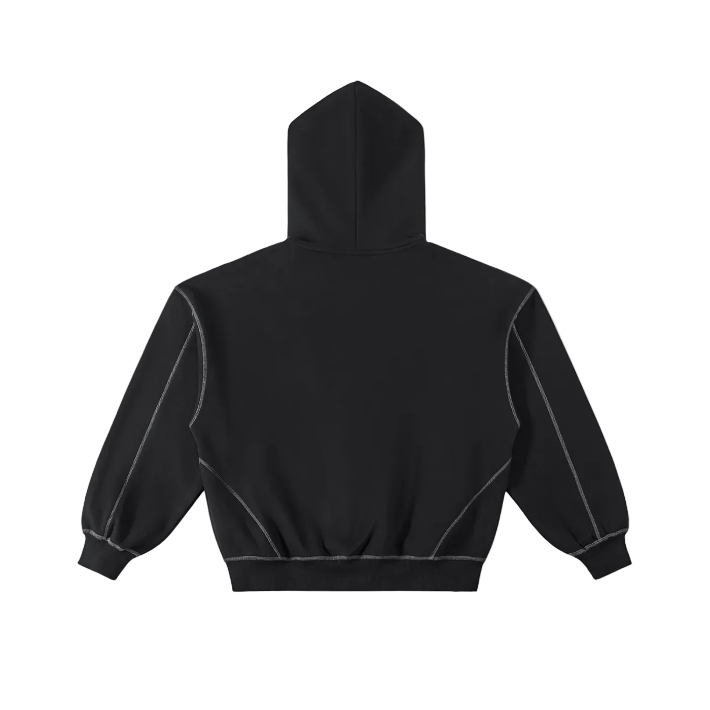 Black Y2K Zip Hoodie