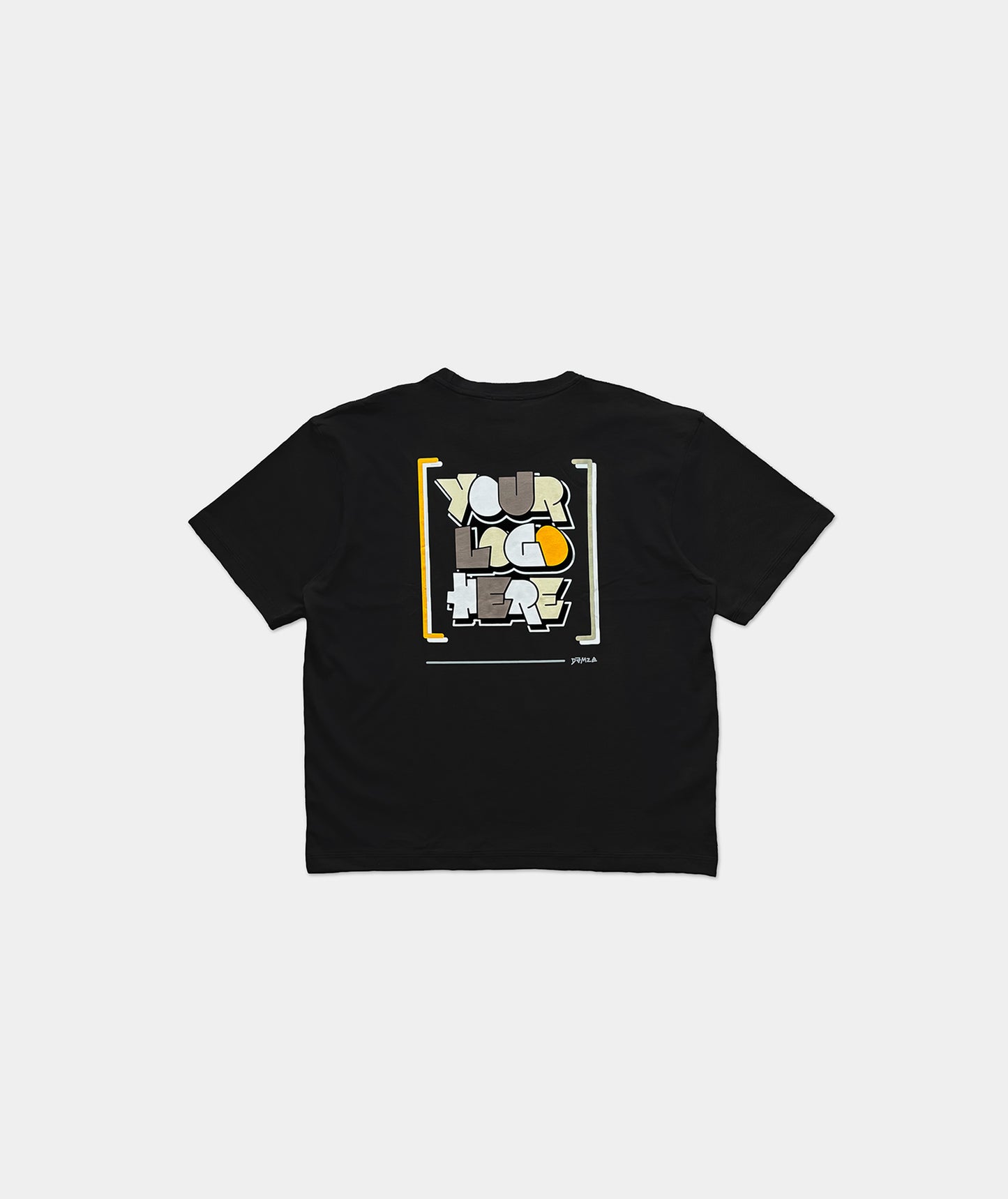 Your Logo Here Black T-shirt