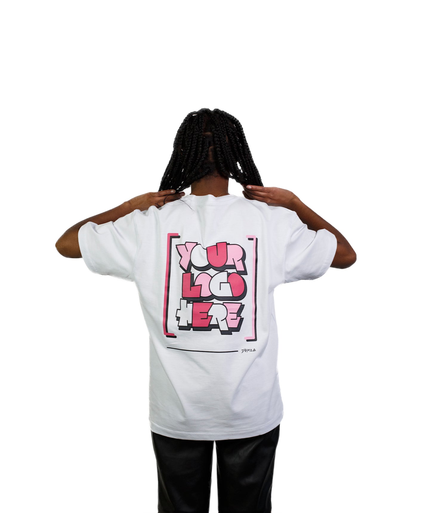 Your Logo Here White T-shirt