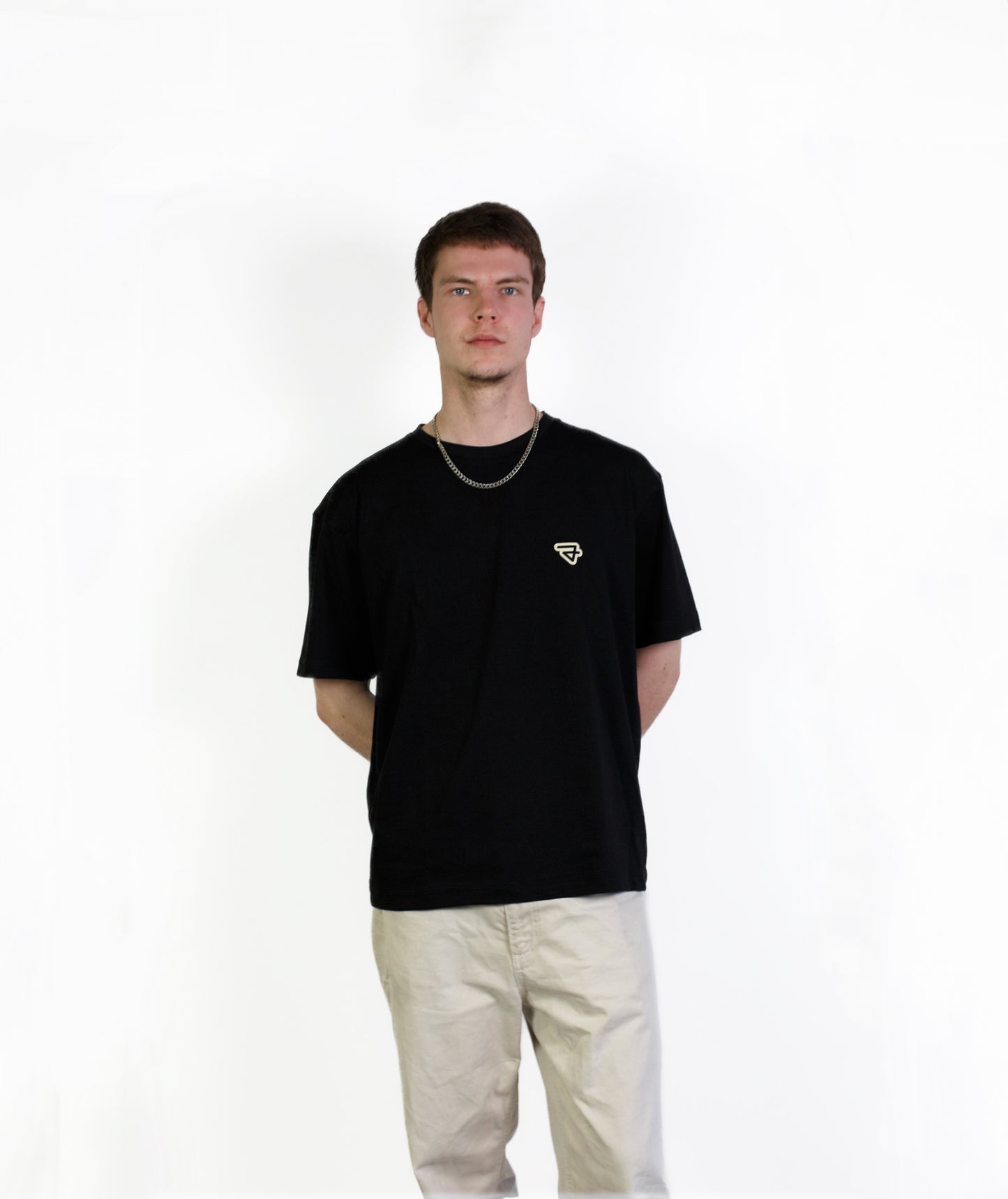 Your Logo Here Black T-shirt