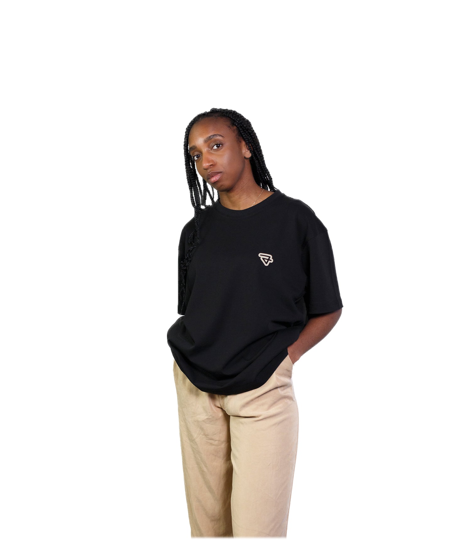 Your Logo Here Black T-shirt