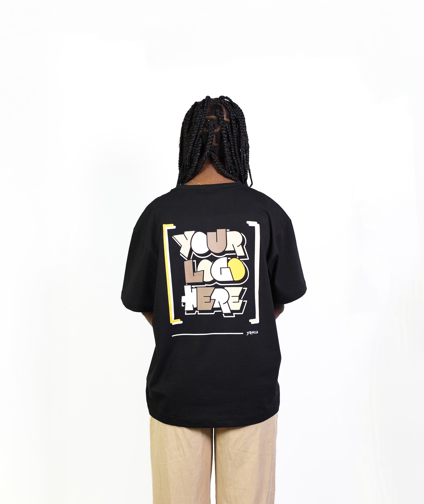 Your Logo Here Black T-shirt