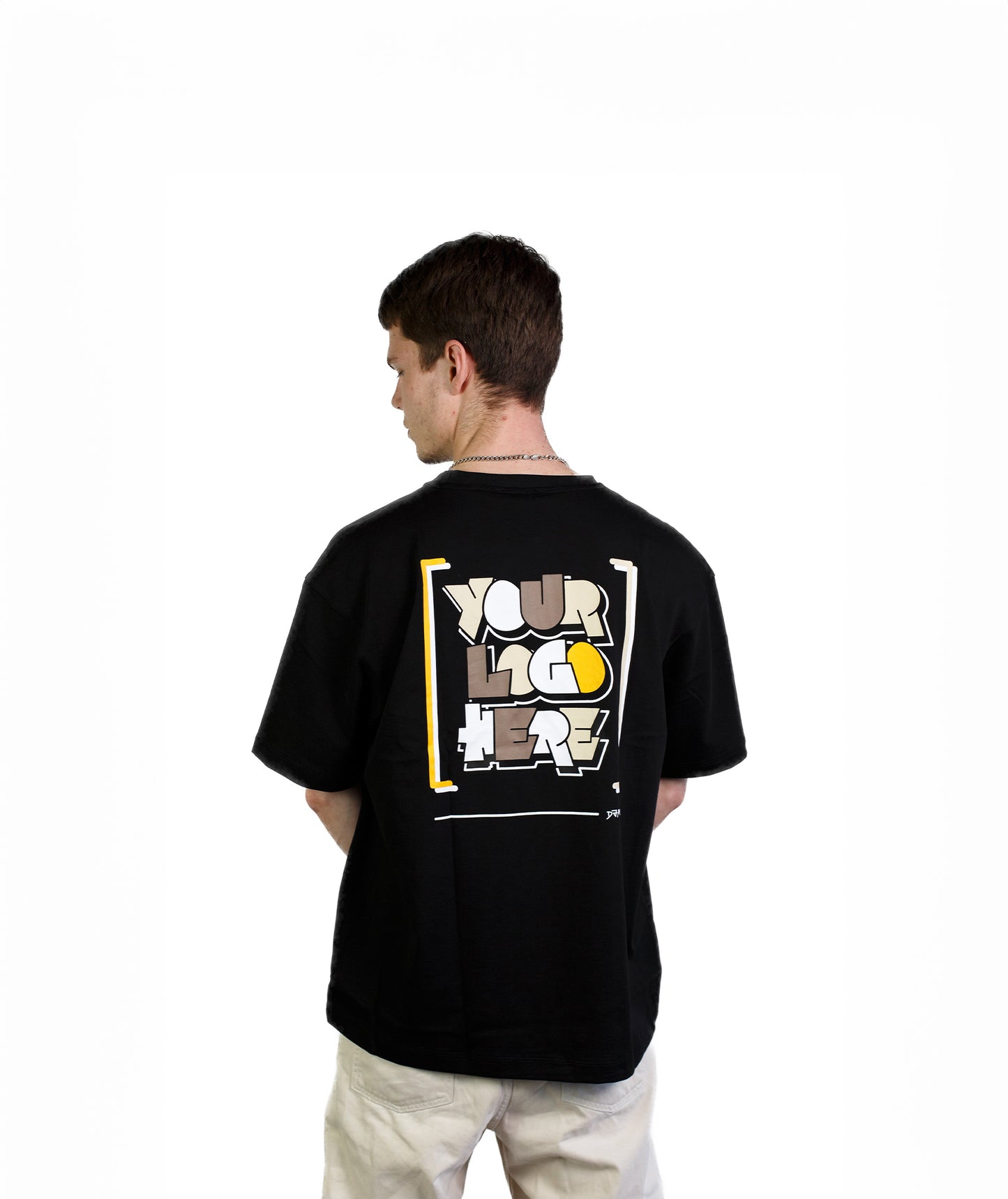 Your Logo Here Black T-shirt