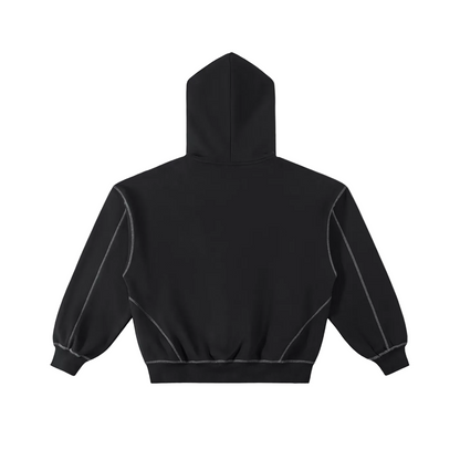 Black Y2K Zip Hoodie