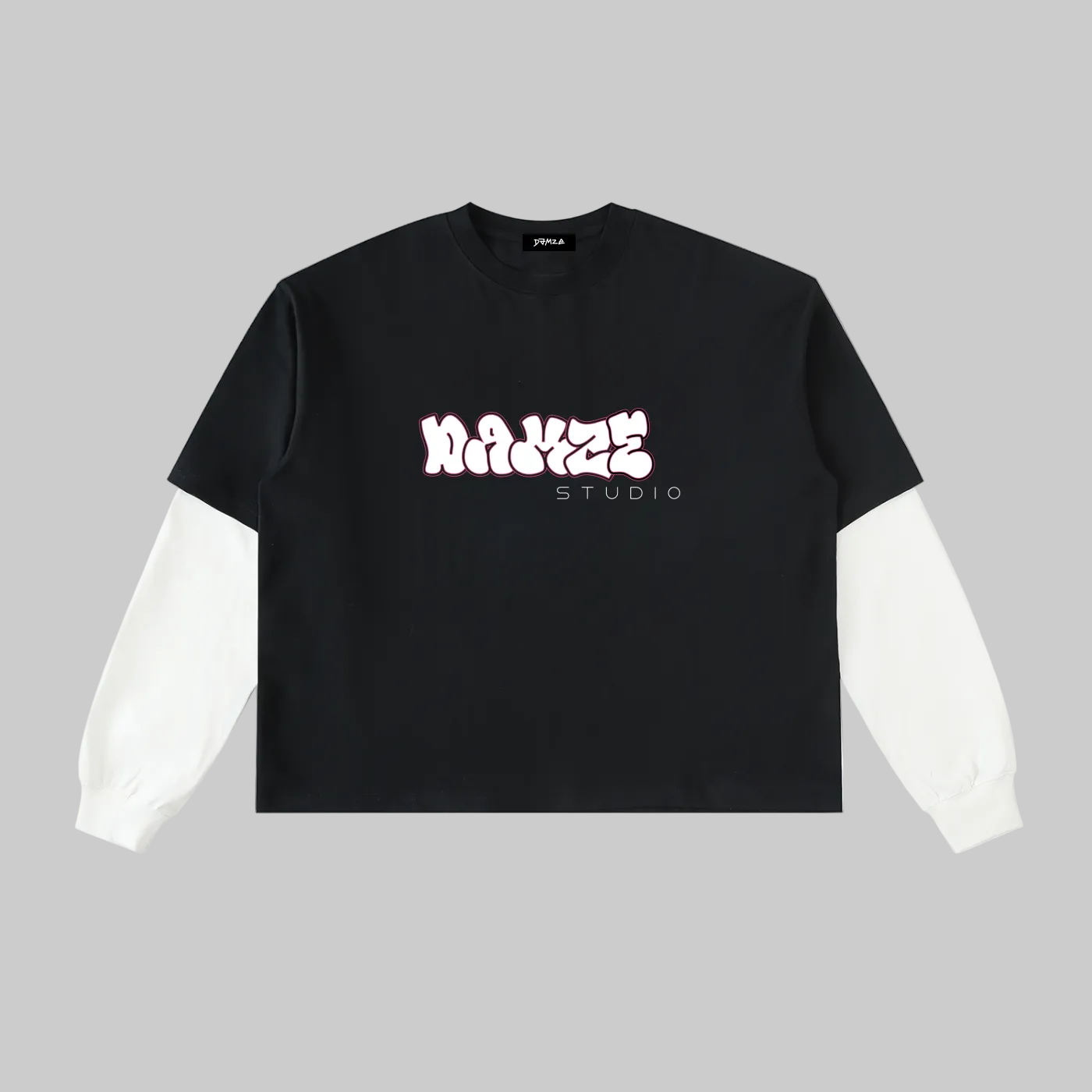 White Bubbly Long Sleeve Tee