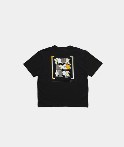 Your Logo Here Black T-shirt