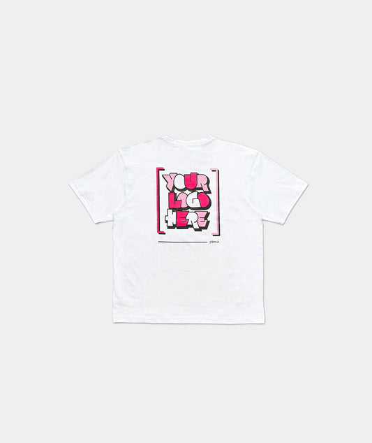 Your Logo Here White T-shirt