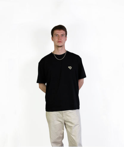 Your Logo Here Black T-shirt