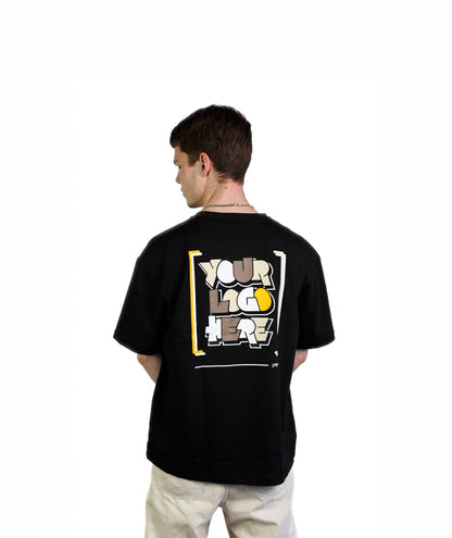 Your Logo Here Black T-shirt