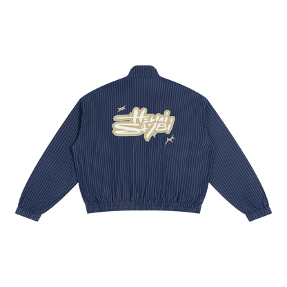 Unisex Striped Full-Zip Track Jacket