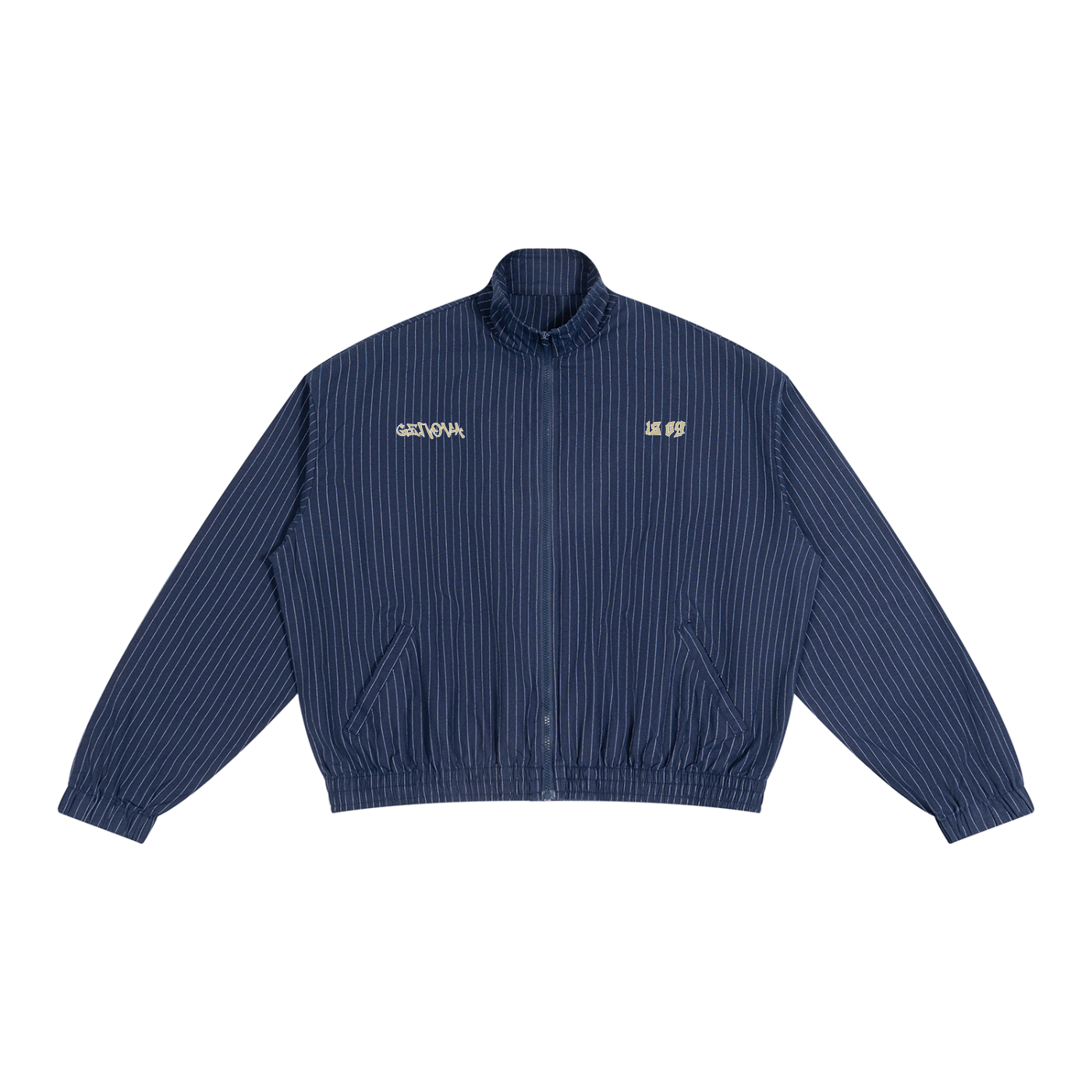Unisex Striped Full-Zip Track Jacket