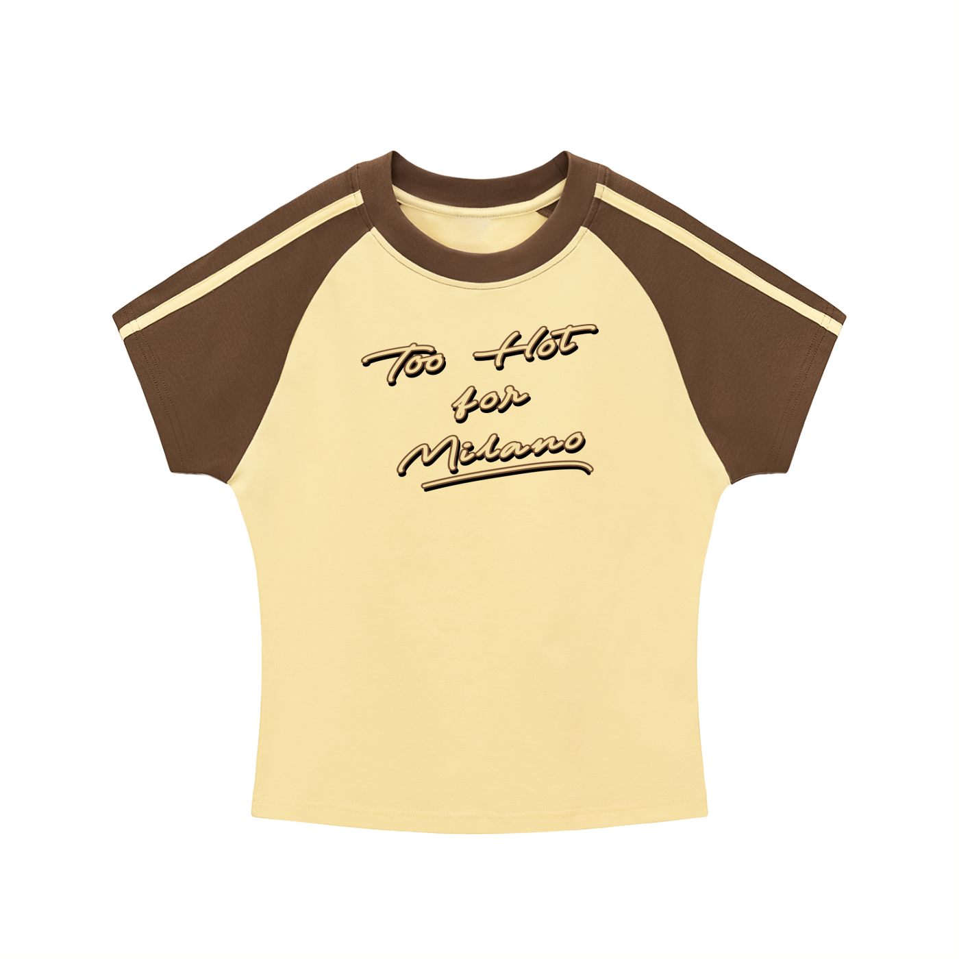 Too Hot For Milano Raglan Tee